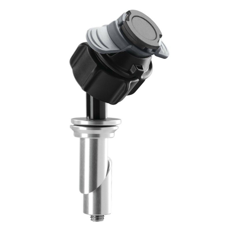 Βιδωτή Βάση Στήριξης Κινητού Tube της σειράς Optiline για την Κεντρική Βίδα της Πλάκας στο Τιμόνι Μηχανής με διάμετρο από 20,3 mm έως 24,5 mm και σύστημα Duolock, συμβατή με Θήκες ή Αντάπτορες Κινητού Optiline