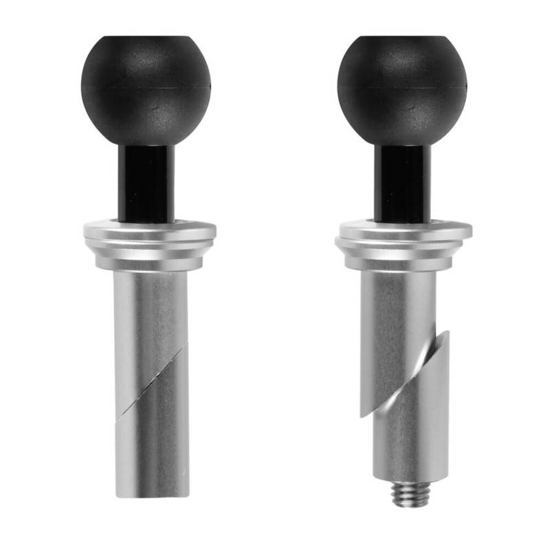 Βιδωτή Βάση Στήριξης Κινητού Tube της σειράς Optiline για την Κεντρική Βίδα της Πλάκας στο Τιμόνι Μηχανής με διάμετρο από 20,3 mm έως 24,5 mm και σύστημα Duolock, συμβατή με Θήκες ή Αντάπτορες Κινητού Optiline