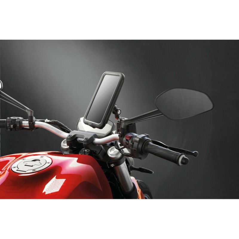 Βιδωτή Βάση Στήριξης Κινητού Brake της σειράς Titan Optiline για το Δοχείο Υγρών Φρένου στο Τιμόνι Μηχανής με απόσταση από κέντρο βίδας σε κέντρο βίδας από 12,5 mm έως 75 mm και σύστημα Duolock, συμβατή με Θήκες ή Αντάπτορες Κινητού Optiline