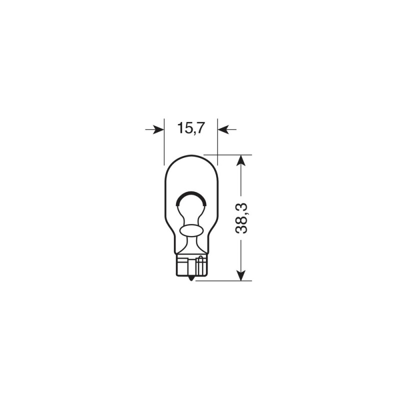 W16W 12V 16W W2,1x9,5d OSRAM ORIGINAL LINE ΚΑΡΦΩΤΑ  ΚΟΥΤΙ 10ΤΕΜ.