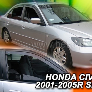 ΑΝΕΜΟΘΡΑΥΣΤΕΣ ΓΙΑ HONDA CIVIC VII 4D SEDAN 2001-2005 ΖΕΥΓΑΡΙ ΑΠΟ ΕΥΚΑΜΠΤΟ ΦΙΜΕ ΠΛΑΣΤΙΚΟ HEKO - 2 ΤΕΜ.