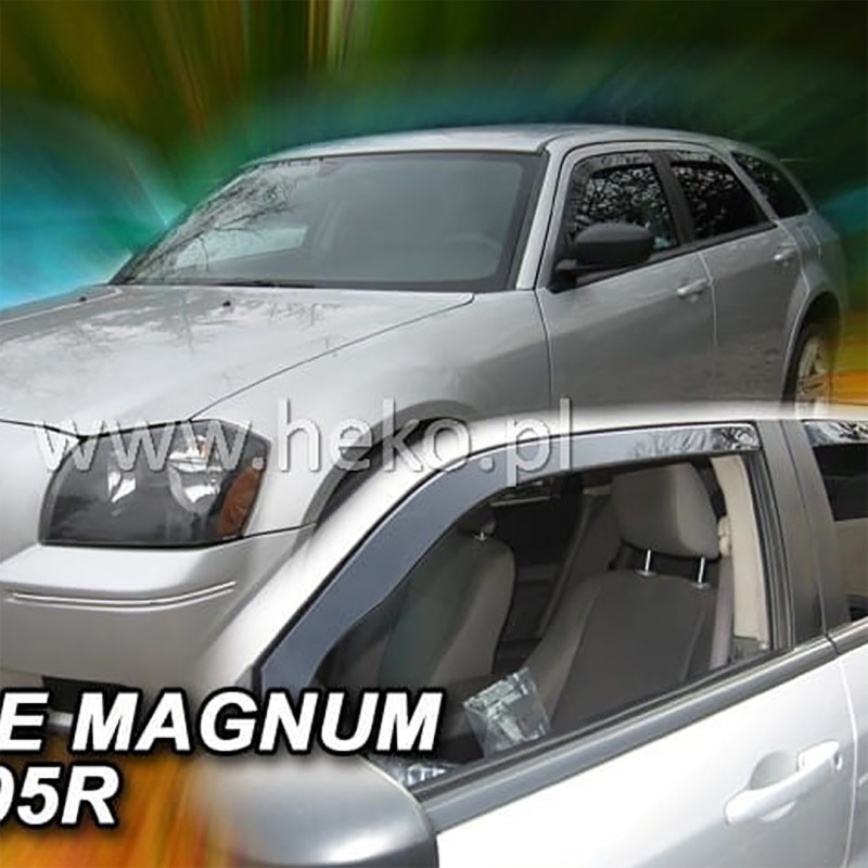 ΑΝΕΜΟΘΡΑΥΣΤΕΣ ΓΙΑ DODGE MAGNUM 5D 2005-2008 ΖΕΥΓΑΡΙ ΑΠΟ ΕΥΚΑΜΠΤΟ ΦΙΜΕ ΠΛΑΣΤΙΚΟ HEKO - 2 ΤΕΜ.