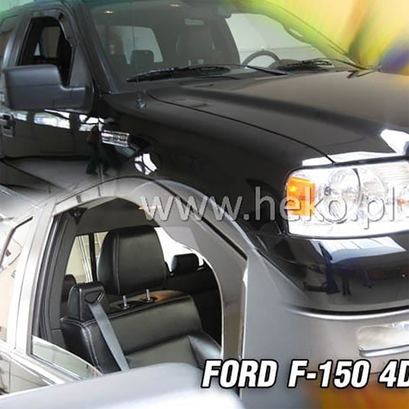 ΑΝΕΜΟΘΡΑΥΣΤΕΣ ΓΙΑ FORD F150 2D 2004-2008 ΖΕΥΓΑΡΙ ΑΠΟ ΕΥΚΑΜΠΤΟ ΦΙΜΕ ΠΛΑΣΤΙΚΟ HEKO - 2 ΤΕΜ.