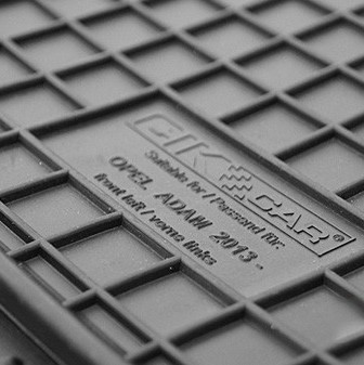 ΜΑΡΚΕ ΠΑΤΑΚΙΑ ΣΕ ΣΚΑΦΗ ΛΑΣΤΙΧΟ ΓΙΑ OPEL ADAM 2013-2019 ΣΕ ΜΑΥΡΟ ΧΡΩΜΑ ΜΕ ΚΟΥΜΠΩΜΑΤΑ CIK - 4 ΤΕΜ.