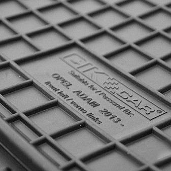 ΜΑΡΚΕ ΠΑΤΑΚΙΑ ΣΕ ΣΚΑΦΗ ΛΑΣΤΙΧΟ ΓΙΑ OPEL ADAM 2013-2019 ΣΕ ΜΑΥΡΟ ΧΡΩΜΑ ΜΕ ΚΟΥΜΠΩΜΑΤΑ CIK - 4 ΤΕΜ.