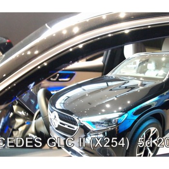 ΑΝΕΜΟΘΡΑΥΣΤΕΣ ΓΙΑ MERCEDES GLC X254 5D 2022+ - ΖΕΥΓΑΡΙ ΑΥΤΟΚΙΝΗΤΟΥ ΑΠΟ ΕΥΚΑΜΠΤΟ ΦΙΜΕ ΠΛΑΣΤΙΚΟ HEKO - 2 ΤΕΜ.