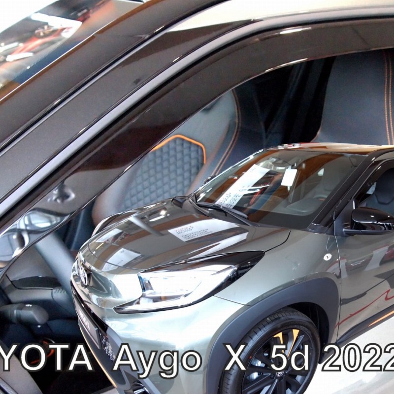 ΑΝΕΜΟΘΡΑΥΣΤΕΣ ΓΙΑ TOYOTA AYGO X 5D 2022+ ? ΖΕΥΓΑΡΙ ΑΠΟ ΕΥΚΑΜΠΤΟ ΦΙΜΕ ΠΛΑΣΤΙΚΟ HEKO - 2 ΤΕΜ.