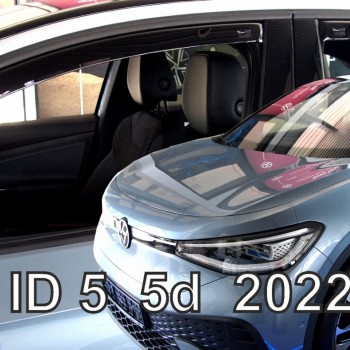ΑΝΕΜΟΘΡΑΥΣΤΕΣ ΓΙΑ VW ID.5 5D 2022+  ΣΕΤ ΑΥΤΟΚΙΝΗΤΟΥ ΑΠΟ ΕΥΚΑΜΠΤΟ ΦΙΜΕ ΠΛΑΣΤΙΚΟ HEKO - 4 ΤΕΜ.