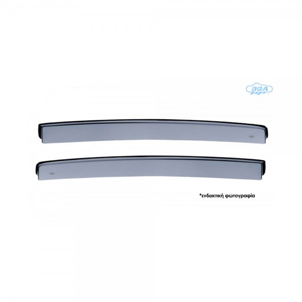 ΖΕΥΓΑΡΙ ΠΙΣΩ ΑΝΕΜΟΘΡΑΥΣΤΕΣ ΓΙΑ MITSUBISHI L200 4D CLUB CAB 2006-2015 ΑΠΟ ΕΥΚΑΜΠΤΟ ΧΥΤΟ ΑΚΡΥΛΙΚΟ ΓΥΑΛΙ (CAST ACRYLIC GLASS) DGA - 2 ΤΕΜ.