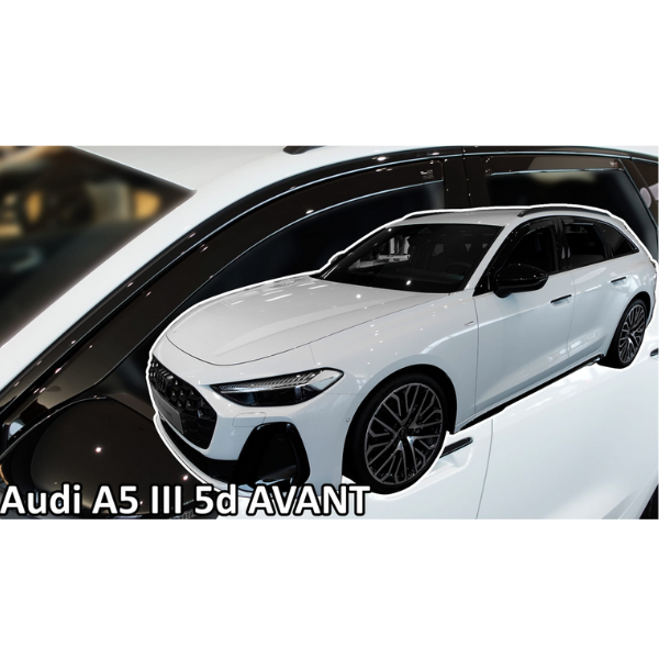 ΑΝΕΜΟΘΡΑΥΣΤΕΣ ΓΙΑ AUDI A5 3 (B10) 5D 2024+ ΣΕΤ ΑΥΤΟΚΙΝΗΤΟΥ ΑΠΟ ΕΥΚΑΜΠΤΟ ΦΙΜΕ ΠΛΑΣΤΙΚΟ HEKO - 4 ΤΕΜ.