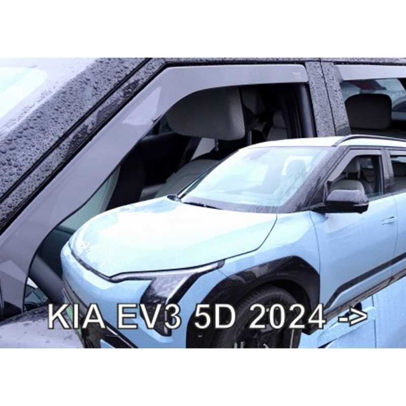 ΑΝΕΜΟΘΡΑΥΣΤΕΣ ΓΙΑ KIA EV3 5D 2024+ ΣΕΤ ΑΥΤΟΚΙΝΗΤΟΥ ΑΠΟ ΕΥΚΑΜΠΤΟ ΦΙΜΕ ΠΛΑΣΤΙΚΟ HEKO - 4 ΤΕΜ