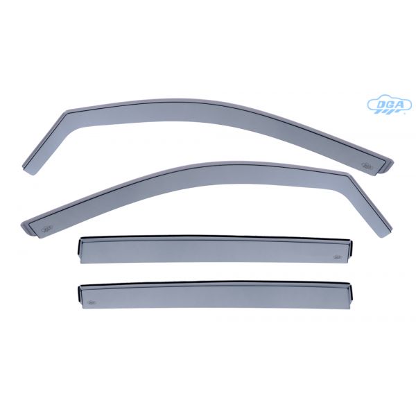 ΣΕΤ ΑΝΕΜΟΘΡΑΥΣΤΕΣ ΓΙΑ VW T-CROSS 5D 2019+ ΑΠΟ ΕΥΚΑΜΠΤΟ ΧΥΤΟ ΑΚΡΥΛΙΚΟ ΓΥΑΛΙ  (CAST ACRYLIC GLASS) DGA - 4 ΤΕΜ.