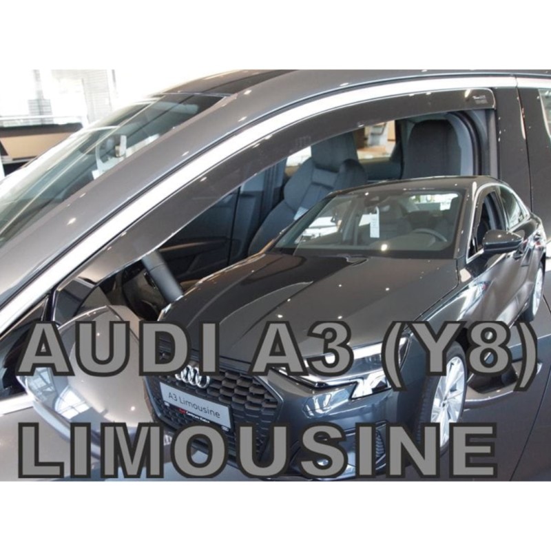 ΑΝΕΜΟΘΡΑΥΣΤΕΣ ΓΙΑ AUDI A3 Y8 LIMOUSINE 4D 2020-2021 / A3 Y8 SPORTBACK 5D 2020-2021 ΖΕΥΓΑΡΙ ΑΠΟ ΕΥΚΑΜΠΤΟ ΦΙΜΕ ΠΛΑΣΤΙΚΟ HEKO - 2 ΤΕΜ.