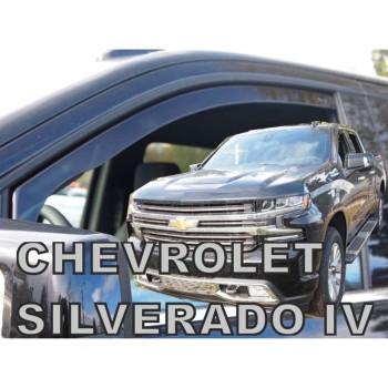 ΑΝΕΜΟΘΡΑΥΣΤΕΣ ΓΙΑ CHEVROLET SILVERADO 4D 2019-2021 ΖΕΥΓΑΡΙ ΑΠΟ ΕΥΚΑΜΠΤΟ ΦΙΜΕ ΠΛΑΣΤΙΚΟ HEKO - 2 ΤΕΜ.
