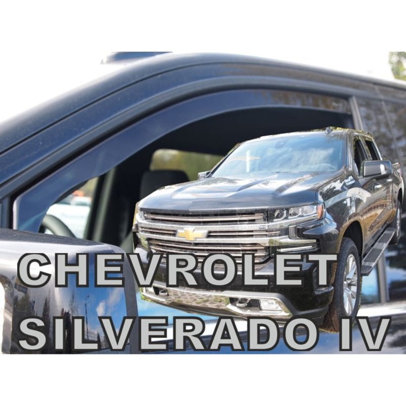 ΑΝΕΜΟΘΡΑΥΣΤΕΣ ΓΙΑ CHEVROLET SILVERADO 4D 2019-2021 ΖΕΥΓΑΡΙ ΑΠΟ ΕΥΚΑΜΠΤΟ ΦΙΜΕ ΠΛΑΣΤΙΚΟ HEKO - 2 ΤΕΜ.