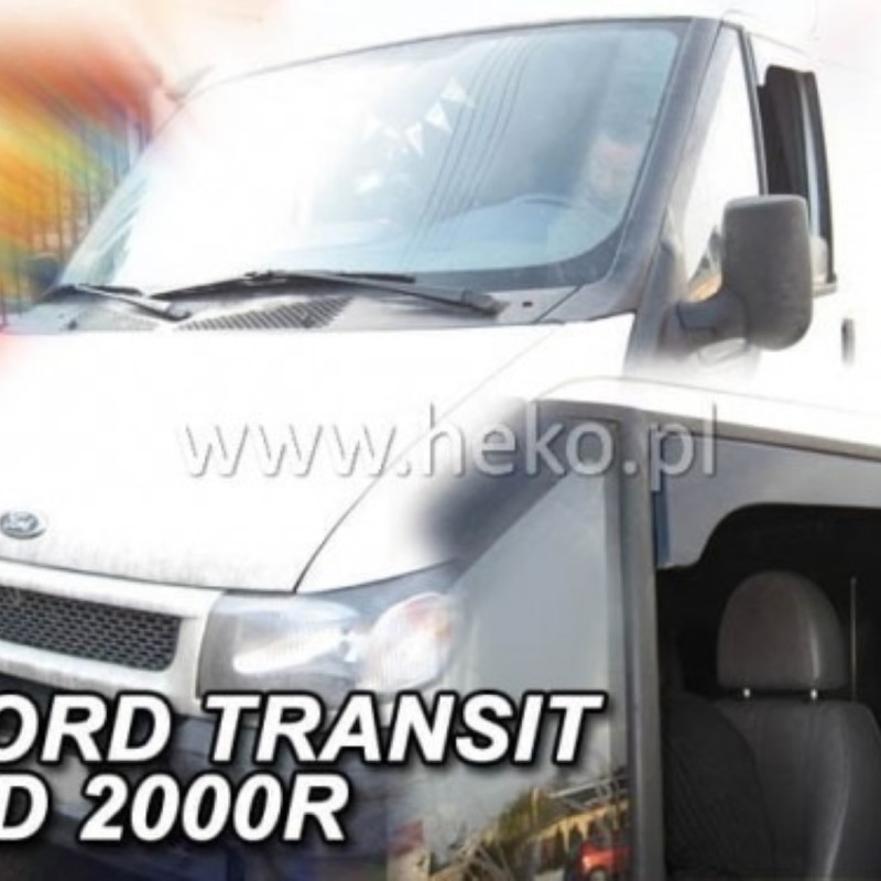 ΑΝΕΜΟΘΡΑΥΣΤΕΣ ΓΙΑ FORD TRANSIT 2D 2000-2006 / T300 ΑΝΩ ΜΕΡΟΣ ΚΟΝΤΟ ΖΕΥΓΑΡΙ ΑΠΟ ΕΥΚΑΜΠΤΟ ΦΙΜΕ ΠΛΑΣΤΙΚΟ HEKO - 2 ΤΕΜ.