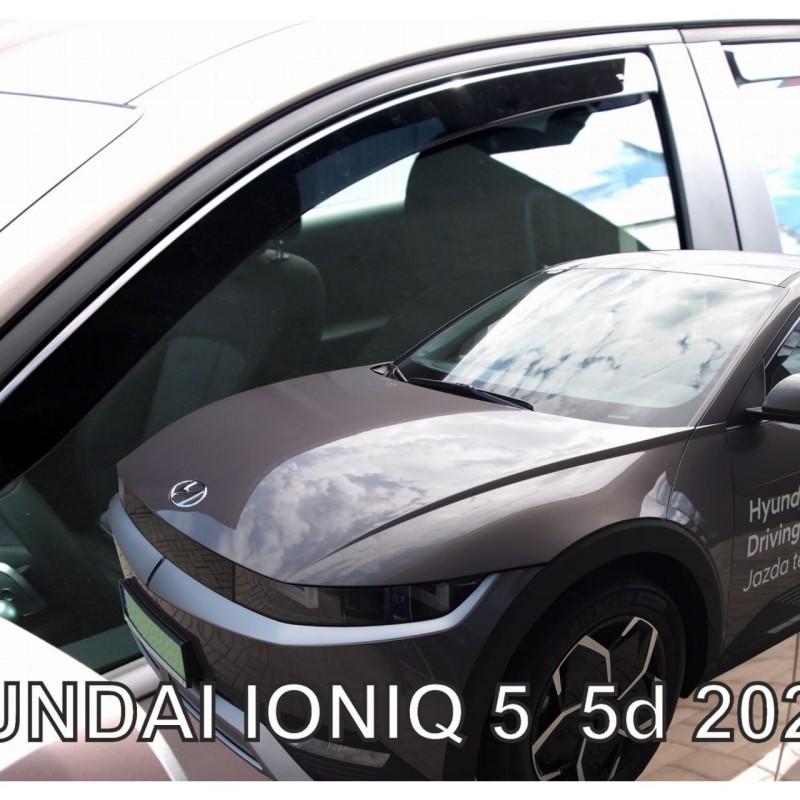 ΑΝΕΜΟΘΡΑΥΣΤΕΣ ΓΙΑ HYUNDAI IONIQ 5D 2021+  ΣΕΤ ΑΥΤΟΚΙΝΗΤΟΥ ΑΠΟ ΕΥΚΑΜΠΤΟ ΦΙΜΕ ΠΛΑΣΤΙΚΟ HEKO - 4 ΤΕΜ.