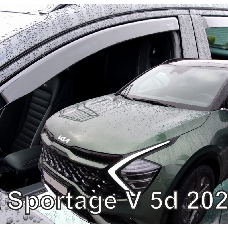 ΑΝΕΜΟΘΡΑΥΣΤΕΣ ΓΙΑ KIA SPORTAGE 5D 2021+  ΣΕΤ ΑΥΤΟΚΙΝΗΤΟΥ ΑΠΟ ΕΥΚΑΜΠΤΟ ΦΙΜΕ ΠΛΑΣΤΙΚΟ HEKO - 4 ΤΕΜ.