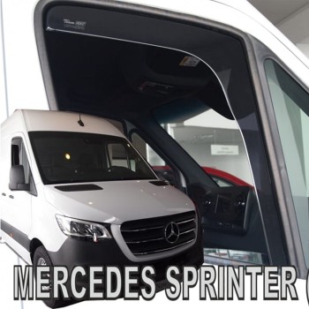 ΑΝΕΜΟΘΡΑΥΣΤΕΣ ΓΙΑ MERCEDES SPRINTER W907 2D 2018+ ΖΕΥΓΑΡΙ VAN ΑΠΟ ΕΥΚΑΜΠΤΟ ΦΙΜΕ ΠΛΑΣΤΙΚΟ HEKO - 2 ΤΕΜ.