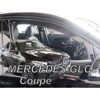 ΑΝΕΜΟΘΡΑΥΣΤΕΣ ΓΙΑ MERCEDES GLC COUPE C253 5D 2017+ ΖΕΥΓΑΡΙ ΑΠΟ ΕΥΚΑΜΠΤΟ ΦΙΜΕ ΠΛΑΣΤΙΚΟ HEKO - 2 ΤΕΜ.