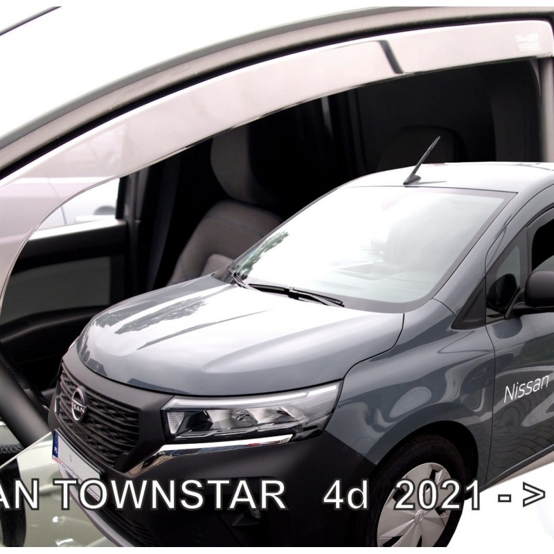 ΑΝΕΜΟΘΡΑΥΣΤΕΣ ΓΙΑ NISSAN TOWNSTAR VAN 2021+ ΖΕΥΓΑΡΙ VAN ΑΠΟ ΕΥΚΑΜΠΤΟ ΦΙΜΕ ΠΛΑΣΤΙΚΟ HEKO - 2 ΤΕΜ.