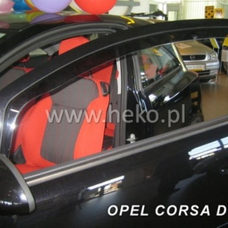 ΑΝΕΜΟΘΡΑΥΣΤΕΣ ΓΙΑ OPEL CORSA D 3D 09/2006-2014 ΖΕΥΓΑΡΙ ΑΠΟ ΕΥΚΑΜΠΤΟ ΦΙΜΕ ΠΛΑΣΤΙΚΟ HEKO - 2 ΤΕΜ.