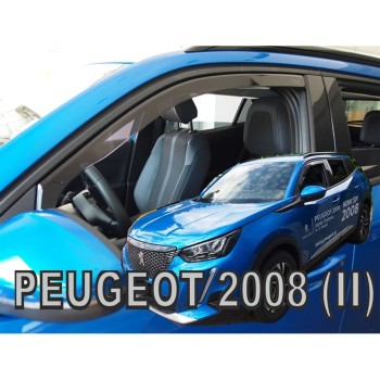 ΑΝΕΜΟΘΡΑΥΣΤΕΣ ΓΙΑ PEUGEOT 2008 5D 2019+ / 2008E 5D 2019+ - ΖΕΥΓΑΡΙ ΑΥΤΟΚΙΝΗΤΟΥ ΑΠΟ ΕΥΚΑΜΠΤΟ ΦΙΜΕ ΠΛΑΣΤΙΚΟ HEKO - 2 ΤΕΜ.