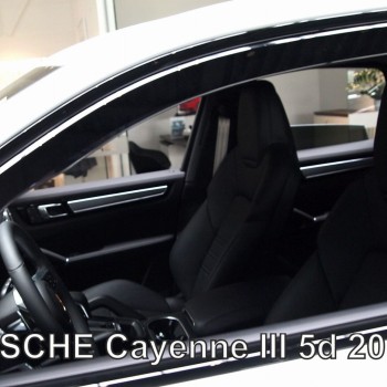 ΑΝΕΜΟΘΡΑΥΣΤΕΣ ΓΙΑ PORSCHE CAYENNE 5D 2017+  ΖΕΥΓΑΡΙ ΑΠΟ ΕΥΚΑΜΠΤΟ ΦΙΜΕ ΠΛΑΣΤΙΚΟ HEKO - 2 ΤΕΜ.