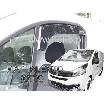 ΑΝΕΜΟΘΡΑΥΣΤΕΣ ΓΙΑ FIAT TALENTO 2016+ / OPEL VIVARO 2 2014-2019 / RENAULT TRAFIC 3 2014+ ΚΟΝΤΟ ΖΕΥΓΑΡΙ VAN ΑΠΟ ΕΥΚΑΜΠΤΟ ΦΙΜΕ ΠΛΑΣΤΙΚΟ HEKO - 2 ΤΕΜ.