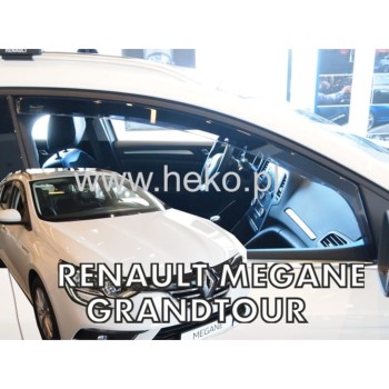 ΑΝΕΜΟΘΡΑΥΣΤΕΣ ΓΙΑ RENAULT MEGANE 5D 2016+ ΖΕΥΓΑΡΙ ΑΠΟ ΕΥΚΑΜΠΤΟ ΦΙΜΕ ΠΛΑΣΤΙΚΟ HEKO - 2 ΤΕΜ.