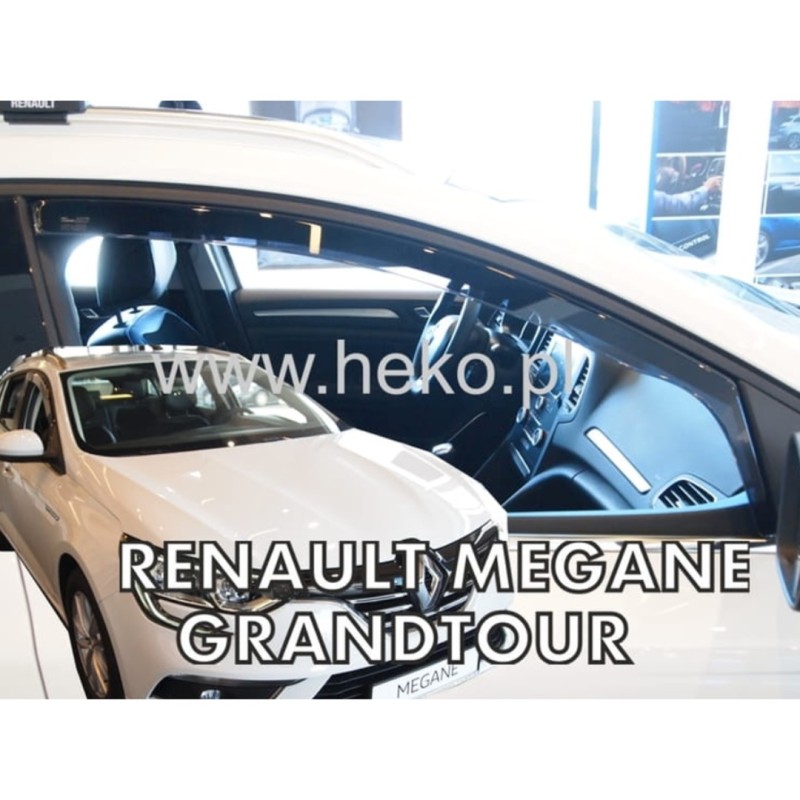 ΑΝΕΜΟΘΡΑΥΣΤΕΣ ΓΙΑ RENAULT MEGANE 5D 2016+ ΖΕΥΓΑΡΙ ΑΠΟ ΕΥΚΑΜΠΤΟ ΦΙΜΕ ΠΛΑΣΤΙΚΟ HEKO - 2 ΤΕΜ.