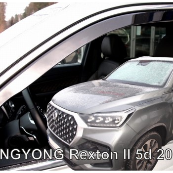 ΑΝΕΜΟΘΡΑΥΣΤΕΣ ΓΙΑ SSANGYONG REXTON 5D 2017+ ΖΕΥΓΑΡΙ ΑΠΟ ΕΥΚΑΜΠΤΟ ΦΙΜΕ ΠΛΑΣΤΙΚΟ HEKO - 2 ΤΕΜ.