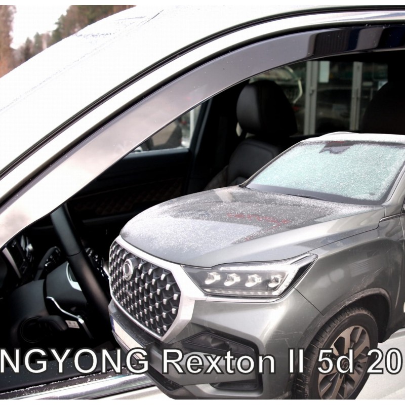 ΑΝΕΜΟΘΡΑΥΣΤΕΣ ΓΙΑ SSANGYONG REXTON 5D 2017+ ΖΕΥΓΑΡΙ ΑΠΟ ΕΥΚΑΜΠΤΟ ΦΙΜΕ ΠΛΑΣΤΙΚΟ HEKO - 2 ΤΕΜ.