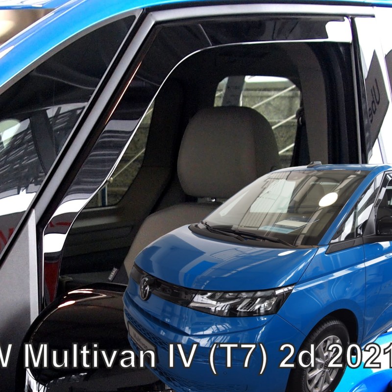 ΑΝΕΜΟΘΡΑΥΣΤΕΣ ΓΙΑ VW MULTIVAN T7 2D 2021+ ΖΕΥΓΑΡΙ ΑΠΟ ΕΥΚΑΜΠΤΟ ΦΙΜΕ ΠΛΑΣΤΙΚΟ HEKO - 2 ΤΕΜ.