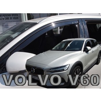 ΑΝΕΜΟΘΡΑΥΣΤΕΣ ΓΙΑ VOLVO S60 / V60 4D/5D 2018+ ΖΕΥΓΑΡΙ ΑΠΟ ΕΥΚΑΜΠΤΟ ΦΙΜΕ ΠΛΑΣΤΙΚΟ HEKO - 2 ΤΕΜ.