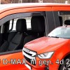 ΑΝΕΜΟΘΡΑΥΣΤΕΣ ΓΙΑ ISUZU D-MAX 4D 2020+  ΣΕΤ ΑΥΤΟΚΙΝΗΤΟΥ ΑΠΟ ΕΥΚΑΜΠΤΟ ΦΙΜΕ ΠΛΑΣΤΙΚΟ HEKO - 4 ΤΕΜ.