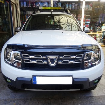 ΑΝΕΜΟΘΡΑΥΣΤΗΣ ΚΑΠΩ ΑΥΤΟΚΙΝΗΤΟΥ ΓΙΑ DACIA DUSTER 2010-2018 ΑΠΟ ΕΥΚΑΜΠΤΟ ΦΙΜΕ ΠΛΑΣΤΙΚΟ HEKO - 1 ΤΕΜ.