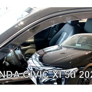 ΑΝΕΜΟΘΡΑΥΣΤΕΣ ΓΙΑ HONDA CIVIC XI 4/5D 2021+ ΖΕΥΓΑΡΙ ΑΠΟ ΕΥΚΑΜΠΤΟ ΦΙΜΕ ΠΛΑΣΤΙΚΟ HEKO - 2 ΤΕΜ.
