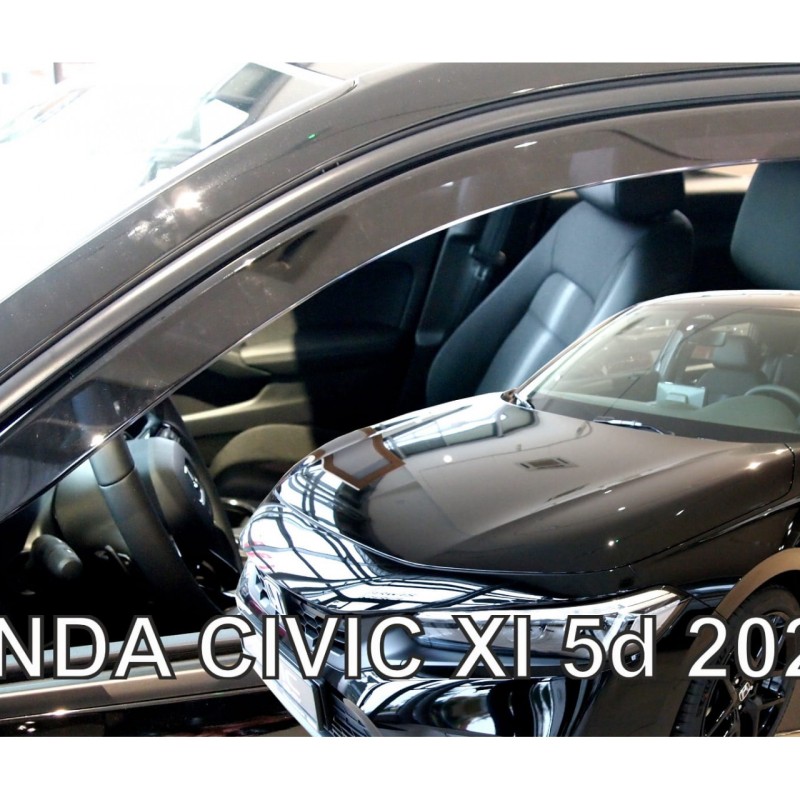 ΑΝΕΜΟΘΡΑΥΣΤΕΣ ΓΙΑ HONDA CIVIC XI 4/5D 2021+ ΖΕΥΓΑΡΙ ΑΠΟ ΕΥΚΑΜΠΤΟ ΦΙΜΕ ΠΛΑΣΤΙΚΟ HEKO - 2 ΤΕΜ.
