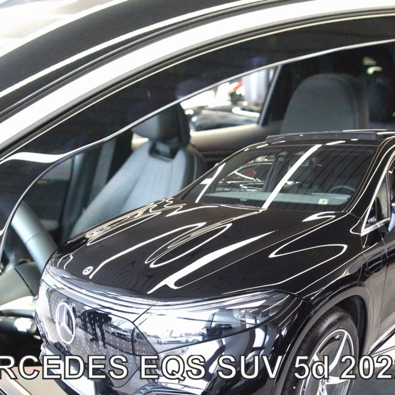 ΑΝΕΜΟΘΡΑΥΣΤΕΣ ΓΙΑ MERCEDES EQS SUV 5D 2022+ ΣΕΤ ΑΥΤΟΚΙΝΗΤΟΥ ΑΠΟ ΕΥΚΑΜΠΤΟ ΦΙΜΕ ΠΛΑΣΤΙΚΟ HEKO - 4 ΤΕΜ.