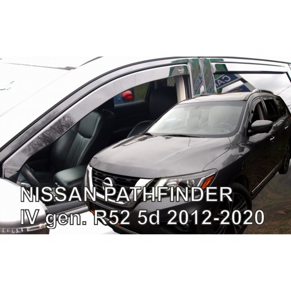 ΑΝΕΜΟΘΡΑΥΣΤΕΣ ΓΙΑ NISSAN PATHFINDER IV R52 5D 2012-2020 ?ΖΕΥΓΑΡΙ ΑΠΟ ΕΥΚΑΜΠΤΟ ΦΙΜΕ ΠΛΑΣΤΙΚΟ HEKO - 2 ΤΕΜ.