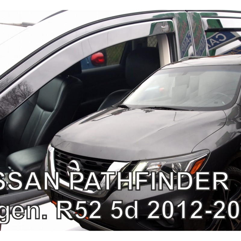 ΑΝΕΜΟΘΡΑΥΣΤΕΣ ΓΙΑ NISSAN PATHFINDER IV R52 5D 2012-2020 ΣΕΤ ΑΥΤΟΚΙΝΗΤΟΥ ΑΠΟ ΕΥΚΑΜΠΤΟ ΦΙΜΕ ΠΛΑΣΤΙΚΟ HEKO - 4 ΤΕΜ.