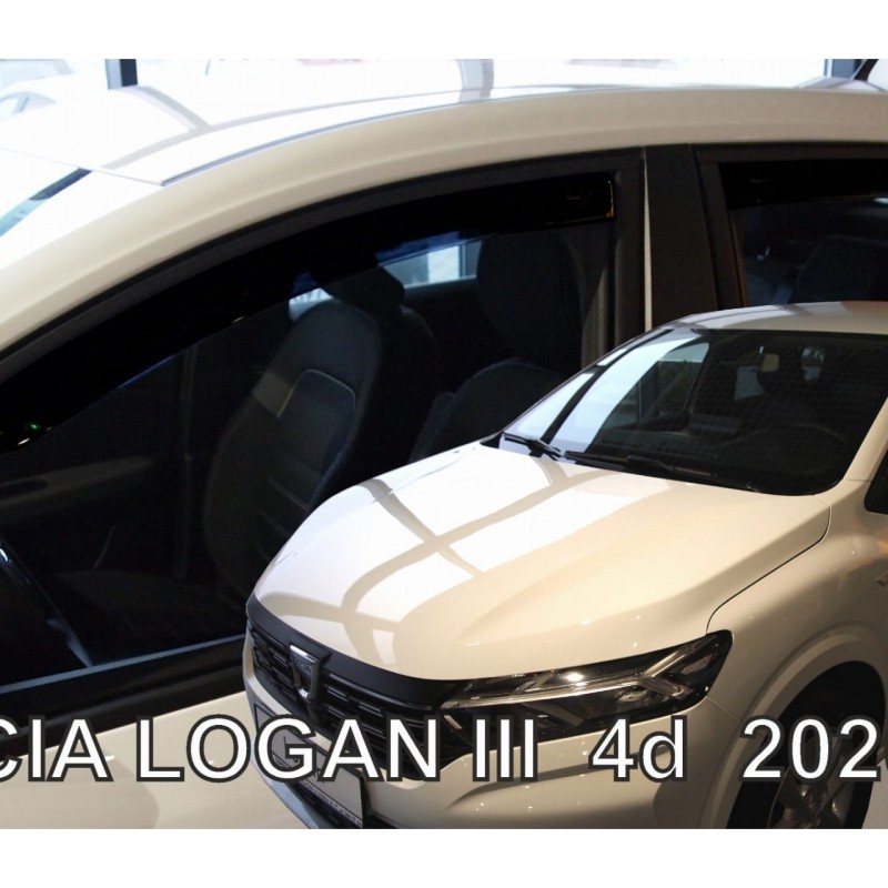 ΑΝΕΜΟΘΡΑΥΣΤΕΣ ΓΙΑ DACIA LOGAN 4D SEDAN 2020+  ΣΕΤ ΑΥΤΟΚΙΝΗΤΟΥ ΑΠΟ ΕΥΚΑΜΠΤΟ ΦΙΜΕ ΠΛΑΣΤΙΚΟ HEKO - 4 ΤΕΜ.