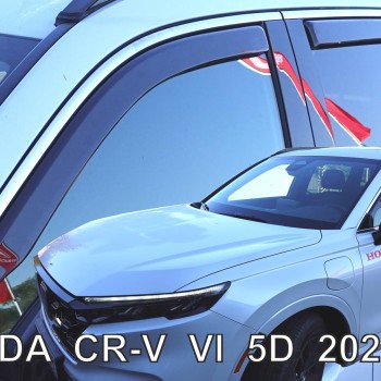ΑΝΕΜΟΘΡΑΥΣΤΕΣ ΓΙΑ HONDA CR-V 5D 2022+  ΣΕΤ ΑΥΤΟΚΙΝΗΤΟΥ ΑΠΟ ΕΥΚΑΜΠΤΟ ΦΙΜΕ ΠΛΑΣΤΙΚΟ HEKO - 4 ΤΕΜ.
