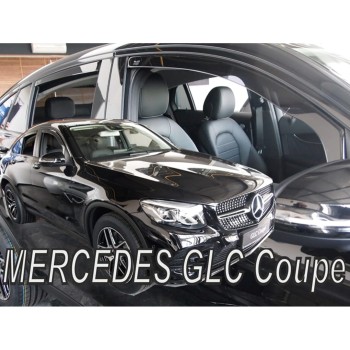 ΑΝΕΜΟΘΡΑΥΣΤΕΣ ΓΙΑ MERCEDES GLC COUPE C253 5D 2017+ ΣΕΤ ΑΥΤΟΚΙΝΗΤΟΥ ΑΠΟ ΕΥΚΑΜΠΤΟ ΦΙΜΕ ΠΛΑΣΤΙΚΟ HEKO - 4 ΤΕΜ.