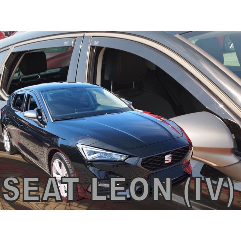 ΑΝΕΜΟΘΡΑΥΣΤΕΣ ΓΙΑ SEAT LEON 5D 2020+ ΣΕΤ ΑΥΤΟΚΙΝΗΤΟΥ ΑΠΟ ΕΥΚΑΜΠΤΟ ΦΙΜΕ ΠΛΑΣΤΙΚΟ HEKO - 4 ΤΕΜ.