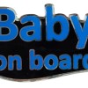 BABY ON BOARD ΑΥΤΟΚΟΛΛΗΤΟ ΕΞΩΤΕΡΙΚΗΣ ΧΡΗΣΗΣ 13,1 Χ 8,3cm ΜΠΛΕ/ΜΑΥΡΟ/ΧΡΩΜΙΟ ΜΕ ΕΠΙΚΑΛΥΨΗ ΣΜΑΛΤΟΥ - 1 ΤΕΜ.