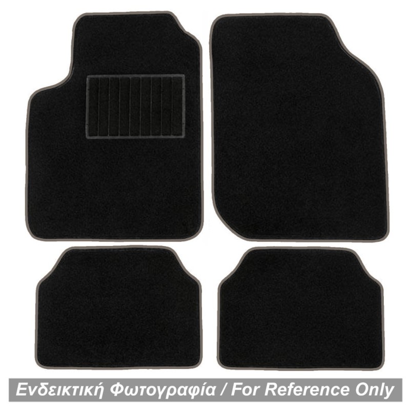 ΜΑΡΚΕ ΠΑΤΑΚΙΑ ΜΟΚΕΤΑ ΓΙΑ VOLVO S40 2004+ (ΜΑΥΡΟ ΜΕ ΓΚΡΙ ΡΕΛΙ) - 4 ΤΕΜ.