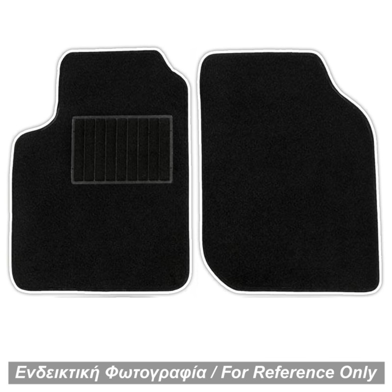 ΜΑΡΚΕ ΠΑΤΑΚΙΑ ΜΟΚΕΤΑ ΓΙΑ MERCEDES SMART 451 2007-2014 ΜΑΥΡΟ ΜΕ ΛΕΥΚΟ ΡΕΛΙ RACE AXION - 2 ΤΕΜ.