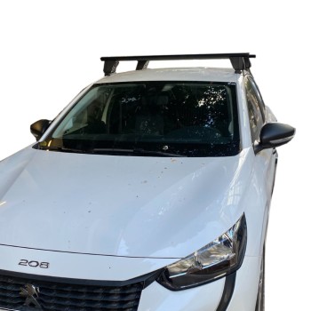KIT ΜΕ ΜΠΑΡΕΣ ΟΡΟΦΗΣ ΓΙΑ PEUGEOT 208 II 5D 06/2019+ (12500/MB+DLKIT41G) ΑΛΟΥΜΙΝΙΟΥ DELTA BLACK MENABO? - 2 ΤΕΜ.